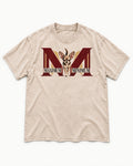 Maximum Minimum Chihuahua Washed Tee in Apricot, flat lay product photo