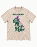 Leave Room Above Frenchie Washed Tee in Apricot, flat lay product photo
