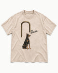 Nothing Pins Doberman Down Washed Tee in Apricot, flat lay product photo