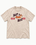 Skip a Beat Corgi Washed Tee in Apricot, flat lay product photo