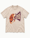 Beagle Press Release Washed Tee in Apricot, flat lay product photo