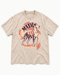 Great Dane Made to Move Washed Tee in Apricot, flat lay product photo