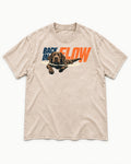 Labrador Retriever Back in Flow Washed Tee in Apricot, flat lay product photo