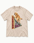 Labrador Retriever Around and Back Washed Tee in Apricot, flat lay product photo