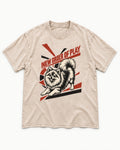 Pomeranian Order of Play Washed Tee in Apricot, flat lay product photo