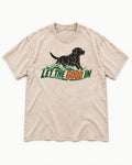 Labrador Retriever Let the Good In Washed Tee in Apricot, flat lay product photo