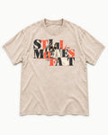 Frenchie Still Moves Fast Washed Tee in Apricot, flat lay product photo