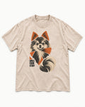 Pomeranian Small Form Study Washed Tee in Apricot, flat lay product photo