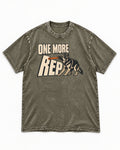 One More Rep Tug German Shepherd Dog Graphic Washed Tee in Army Green, flat lay product photo