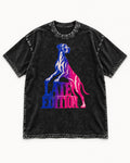 Great Dane Latest Edition Gradient Graphic Washed Tee in Black, flat lay product photo