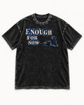 Labrador Retriever Enough for Now Reclining Graphic Washed Tee in Black, flat lay product photo