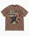 Room for a Shih Tzu Miracle Washed Tee in Coffee, flat lay product photo
