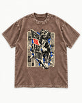 Pitbull Refuse the Easy Story Washed Tee in Coffee, flat lay product photo