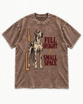 Great Dane Full Height Small Space Washed Tee in Coffee, flat lay product photo