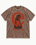 Rottweiler Enough Is Enough Washed Tee in Coffee, flat lay product photo