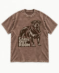 Carve Out Room for Rottweiler Washed Tee in Coffee, flat lay product photo